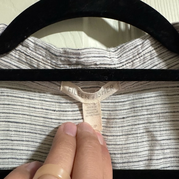 Eileen Fisher light blue button down - Picture 3 of 4